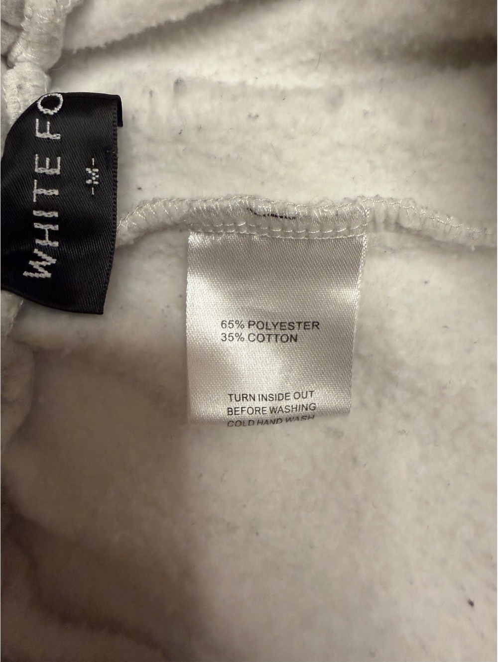 White Fox Project 5 Fleece Jogger Sweatpants Gray Women’s Size M Cozy Lounge - Picture 6 of 6